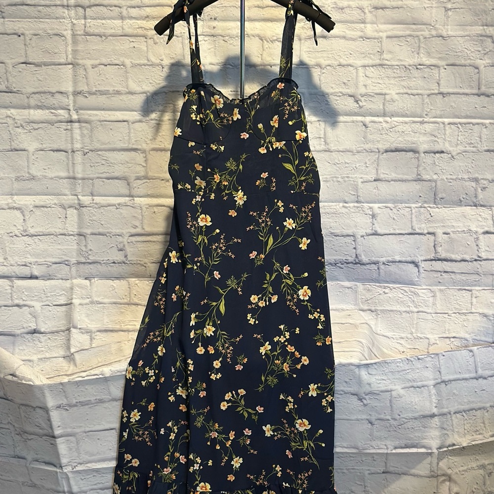 Floral Navy Dress